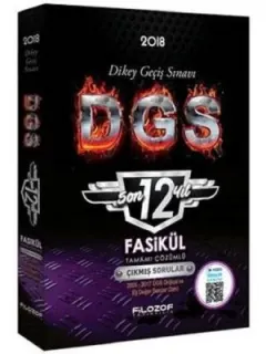2018 DGS Son 12 Yıl Fasikül Tamamı Çözümlü Çıkmış Sorular Video Destekli