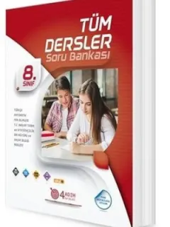 4 Adım 8.Sınıf Tüm Dersler Soru Bankası