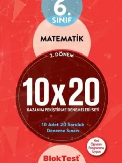 6.Sınıf 2. Dönem Matematik Kazanım Pekiştirme Denemeleri Seti