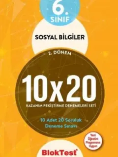 6.Sınıf 2. Dönem Sosyal Bilgiler Kazanım Pekiştirme Denemeleri Seti