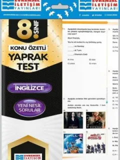 8.Sınıf İngilizce Konu Özetli Yaprak Test