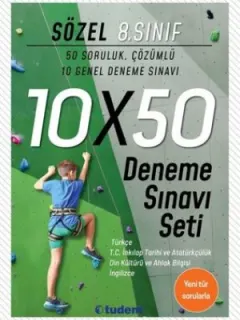 8.Sınıf Sözel 10x50 Deneme Sınavı Seti