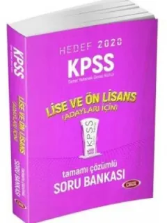 Data KPSS Lise ve Önlisans Adayları İçin Tamamı Çözümlü Soru Bankası