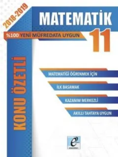 E-Kare 11.Sınıf Matematik Konu Özetli Soru Bankası Seti