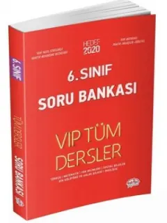 Editör 6.Sınıf VIP Tüm Dersler Soru Bankası Kırmızı Kitap