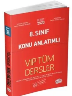 Editör 8.Sınıf VIP Tüm Dersler Konu Anlatımı Kırmızı Kitap