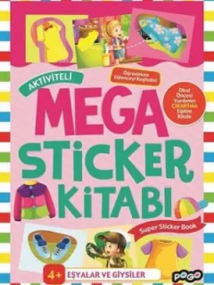 Eşyalar ve Giysiler-Mega Sticker Kitabı