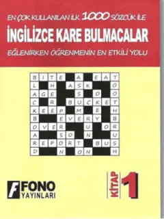 İngilizce Kare Bulmacalar - 1. Kitap