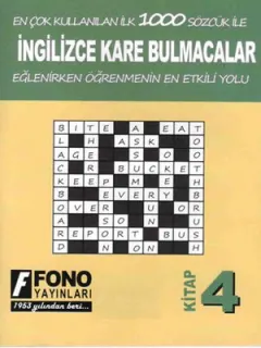 İngilizce Kare Bulmacalar - 4. Kitap