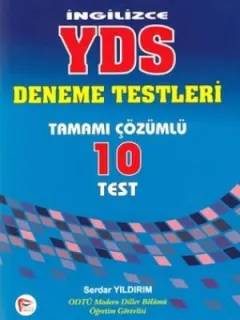 İngilizce YDS Deneme Testleri Tamamı Çözümlü 10 Test