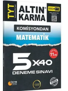 Komisyondan TYT Matematik 5x40 Deneme Sınavı