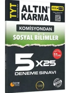 Komisyondan TYT Sosyal Bilimler 5x25 Deneme Sınavı