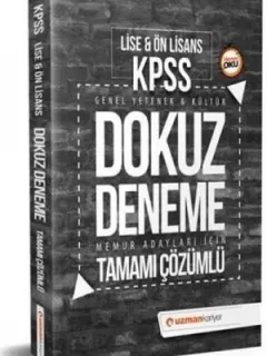 KPSS GY-GK Dokuz Deneme Tamamı Çözümlü