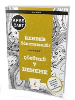 KPSS ÖABT Rehber Öğretmenliği Çözümlü 7 Deneme