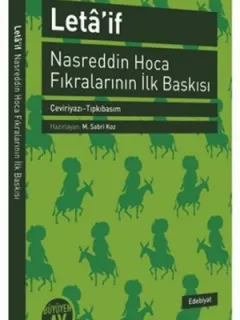 Leta'if - Nasreddin Hoca Fıkralarının İlk Baskısı