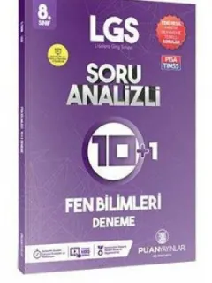 Puan 8.Sınıf LGS Fen Bilimleri Soru Analizli 10 Artı 1 Deneme
