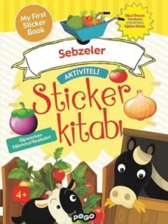 Sebzeler-Aktiviteli Sticker Kitabı