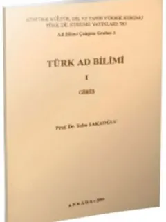 Türk Ad Bilimi 1-Giriş