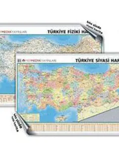 Türkiye Siyasi ve Fiziki Duvar Haritası